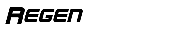 Regen font preview